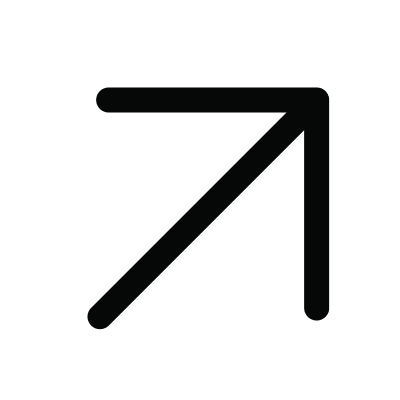 arrow up right shape